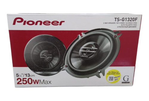 Juego De Parlantes Pioneer 5´ 2 Vias 250w Negro