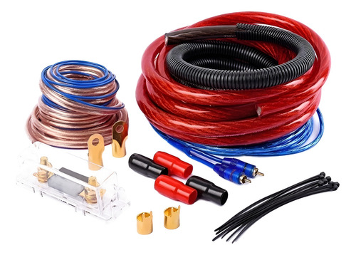 Kit Cables Instalacion Potencia 0 Gauge Hasta 3500w Maverick