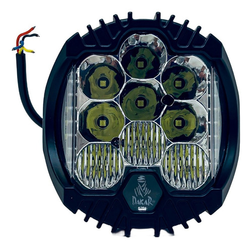 Faro Led Dakar Force 5 Pulgadas Led Cree Iron Blanco/ambar