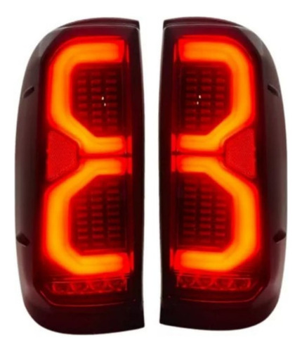 Faros Led Traseros Para Toyota Hilux Con Canbus Desde 2005 Ambos Lados Rojo