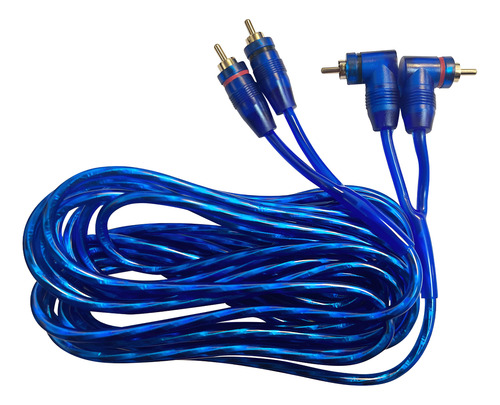 Cable Rca Blauline Kta 019 5m 90° Azul Audio Alta Conectividad