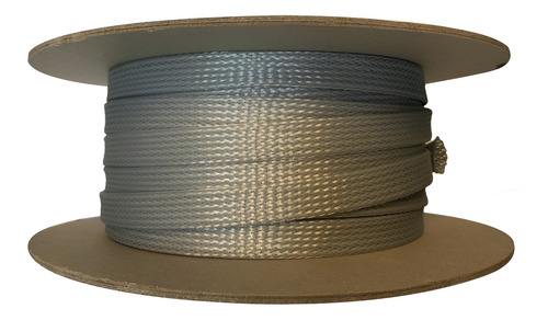 Cubre Cables 1/2 30 Mts Piel De Serpiente Gris Expandible