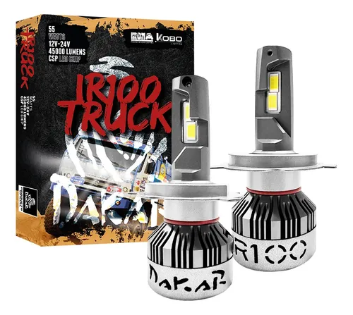 Kit Cree Ir100 Irx Truck 12v-24v Dakar Oficial 55w Camiones H4 Gris Blanco Frío
