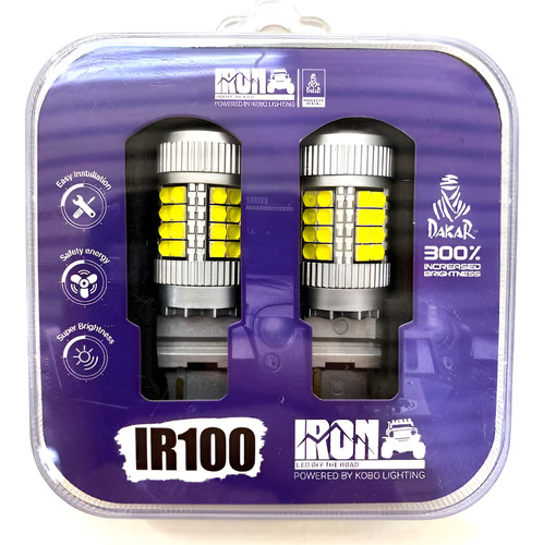 Iron Led T20 Lamparas 3157 P27/7w Diurna Super Canbus Ir100