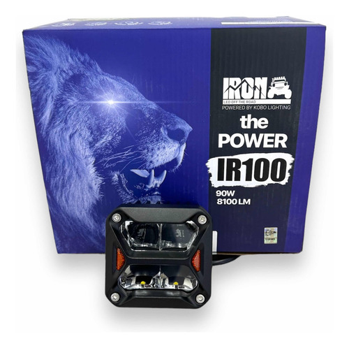 Faro Led 3'' C/giros Ambar 20w 4 Chip Osram Iron Led 12v/24v