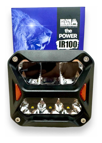 Faro Led 4'' C/giros Ambar 60w 6 Chip Osram Iron Led 12v/24v