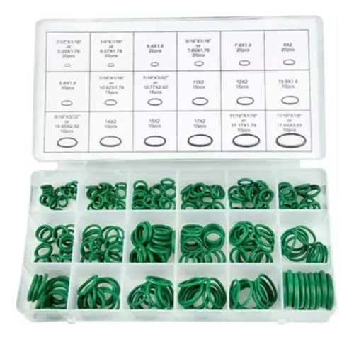 Set Kit Oring X270 Piezas Surtidos Anillos Goma Multifunción