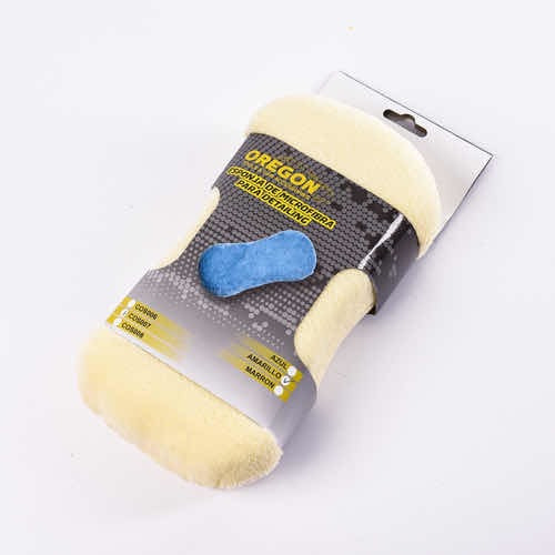 Esponja Microfibra Lava Autos Premium Azul Oregon Color Azul Y Amarillo