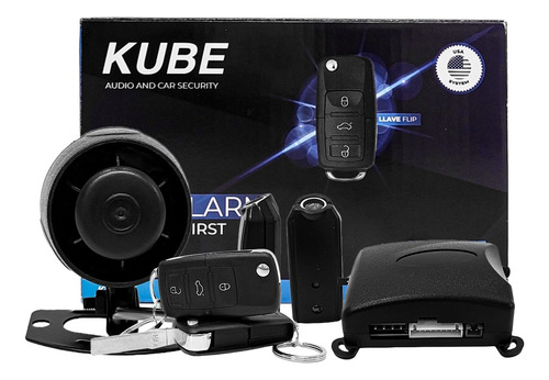 Alarma Auto 12v Kube Sensores Control Navaja Flip Key