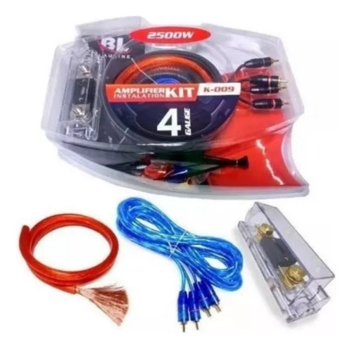 Kit De Cables P Potencia Blauline 4 Gauges De Luxe Oferta