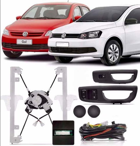 Kit Alza Cristales Eléctricos Vw Gol Trend Voyage 4 Puertas
