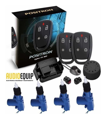 Combo Alarma Positron Pst Fx360 Full+cierre Centralizado X4
