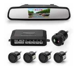 Kit Sensor Estacionamiento + Cámara Retroceso + Espejo Retro