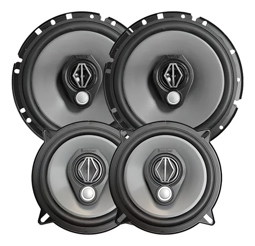 Combo Parlantes 6,5 Bomber Bbr Sin Reja + Triaxial 5 Bbr