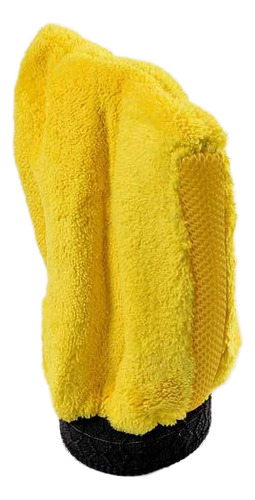 Guante Microfibra Lavado Auto Naranja/amarillo Resistente