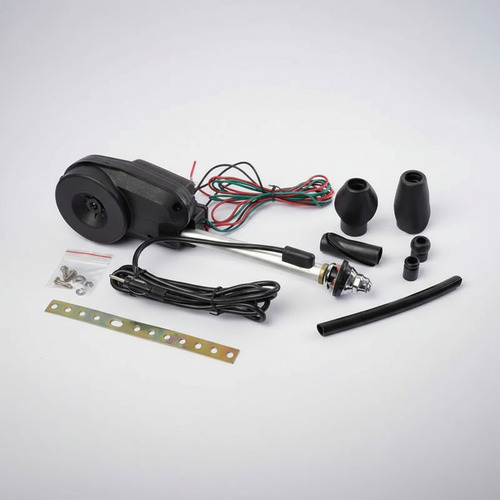 Antena Auto Eléctrica Automática Oregon Negra Cromada 12v