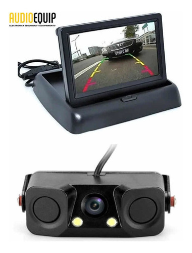 Kit Sensor Estacionamiento+cámara Retroceso+ Visor Retráctil